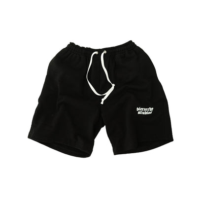 Hierarchy Studios - Black Wide Logo Shortpants