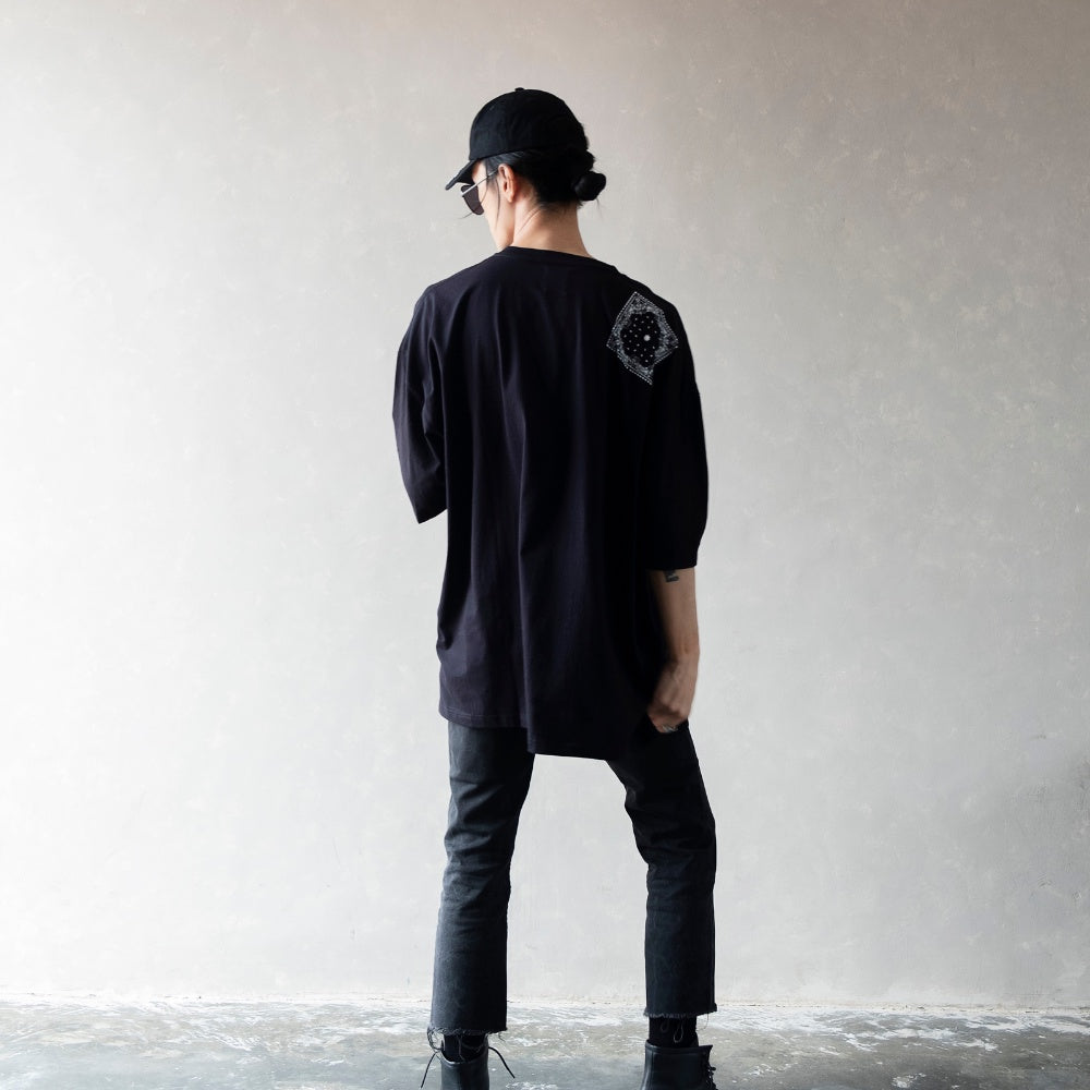 Hierarchy Studios Paisley Oversized Tshirt Black