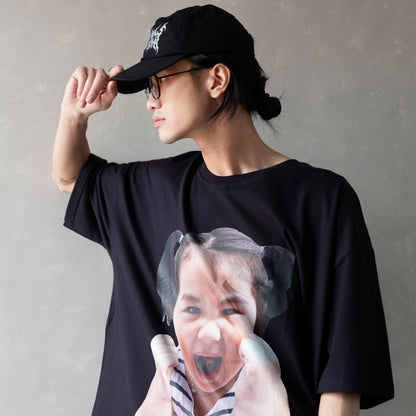 Hierarchy Studios - Child Oversized Tee Black