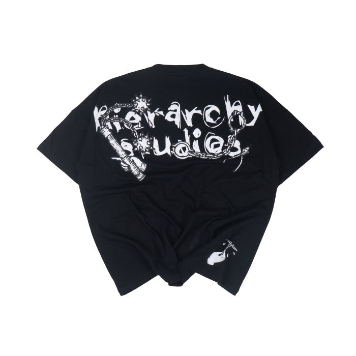 HIERARCHY STUDIOS Spellbound - Black Iron Mask Wide Oversized T-Shirt