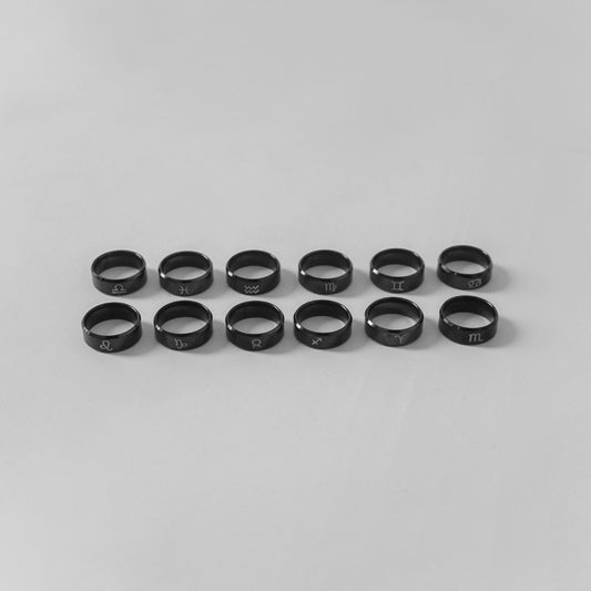 Hierarchy Studios - Black Zodiac Ring