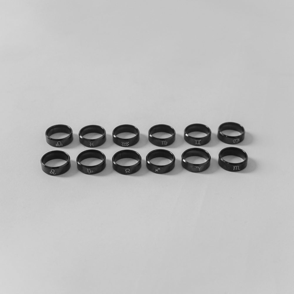 Hierarchy Studios - Black Zodiac Ring