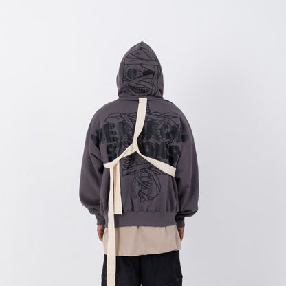 HIERARCHY STUDIOS VOH - Black Bandaged Mummy Oversized Hoodie