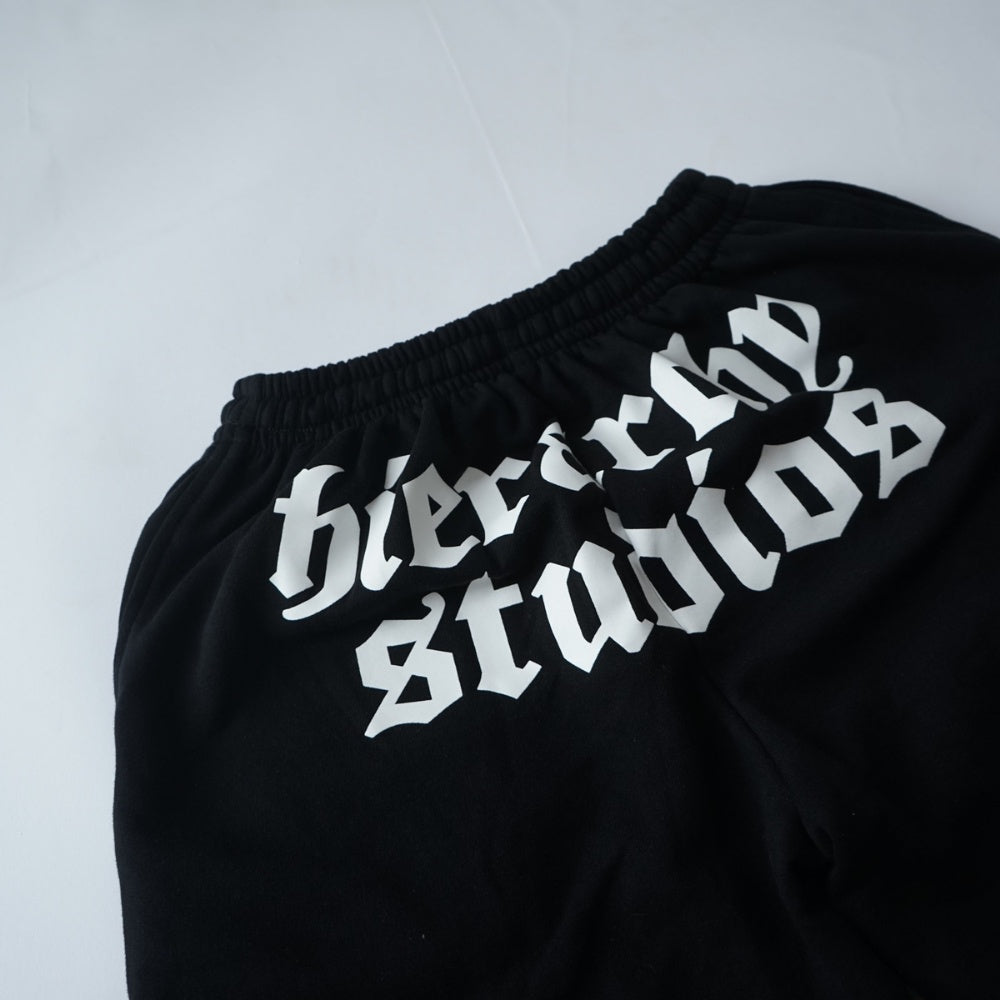 Hierarchy Studios - Black Wide Logo Shortpants