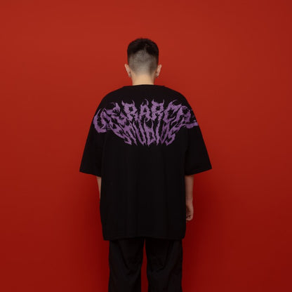 HIERARCHY STUDIOS Spellbound - Black Toxic Wide Oversized T-Shirt