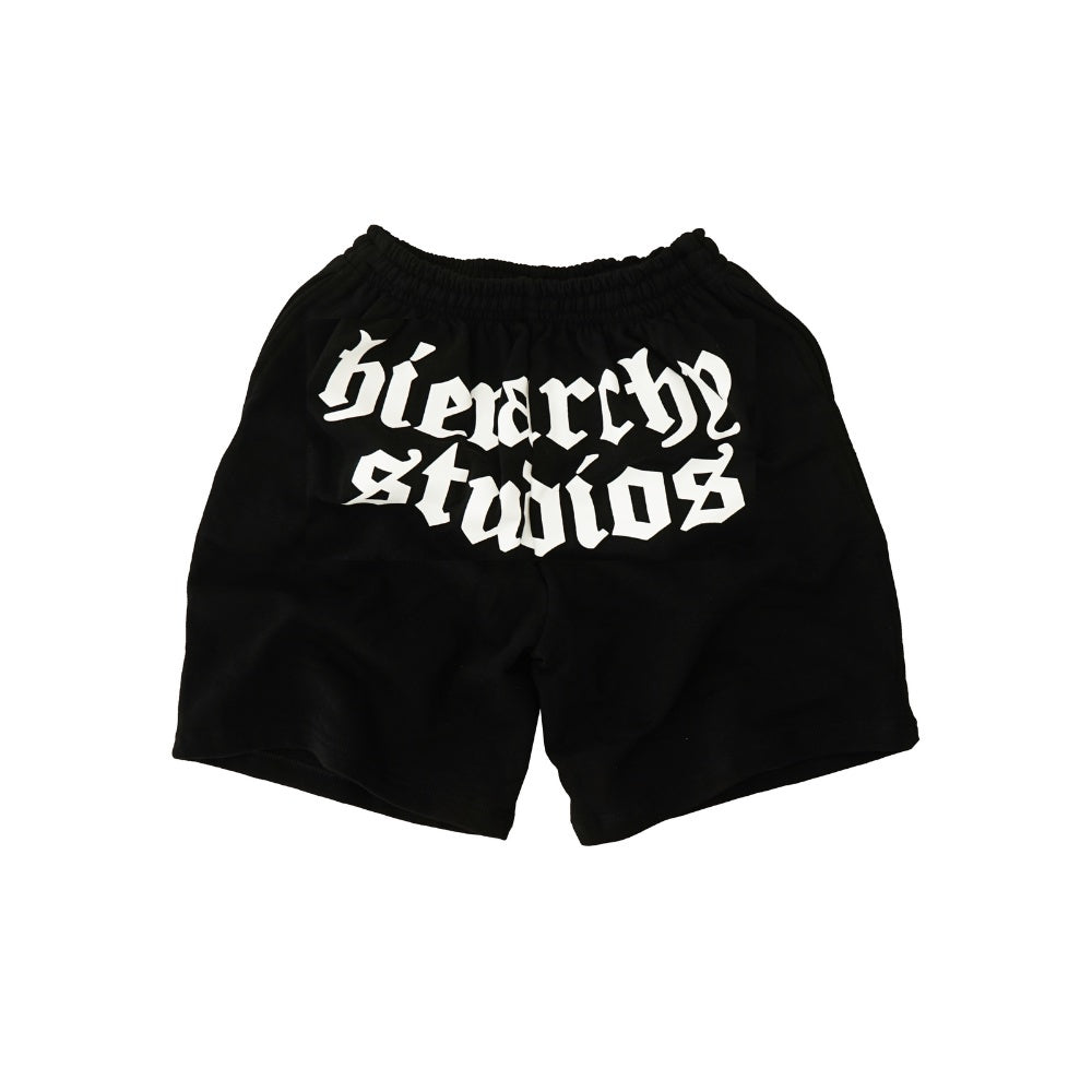 Hierarchy Studios - Black Wide Logo Shortpants