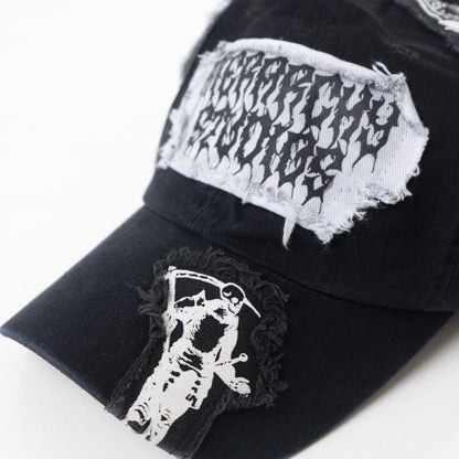 HIERARCHY STUDIOS Spellbound - Distressed Black Reaper Baseball Cap