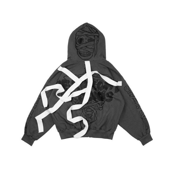 HIERARCHY STUDIOS VOH - Black Bandaged Mummy Oversized Hoodie