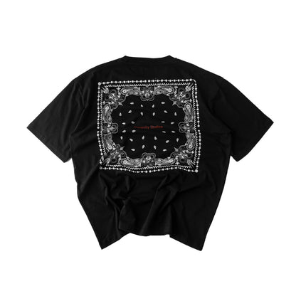 Hierarchy Studios - Neo Paisley Oversized T-shirt Black