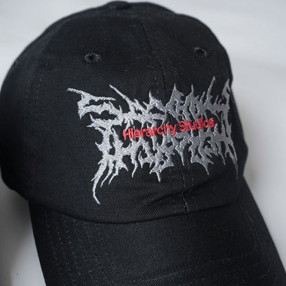 Hierarchy Studios - Evil Black Wide Logo Baseball Cap