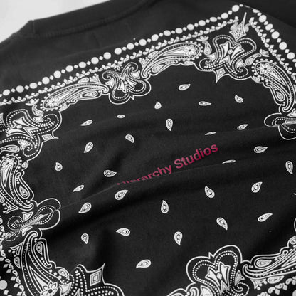 Hierarchy Studios - Neo Paisley Oversized T-shirt Black