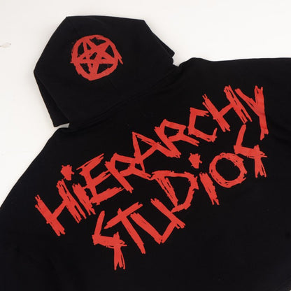 HIERARCHY STUDIOS Spellbound - Black Spellcaster Crop Oversized Hoodie