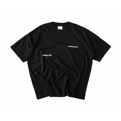 Hierarchy Studios - Decayed Missing Piece Black Oversized T-Shirt