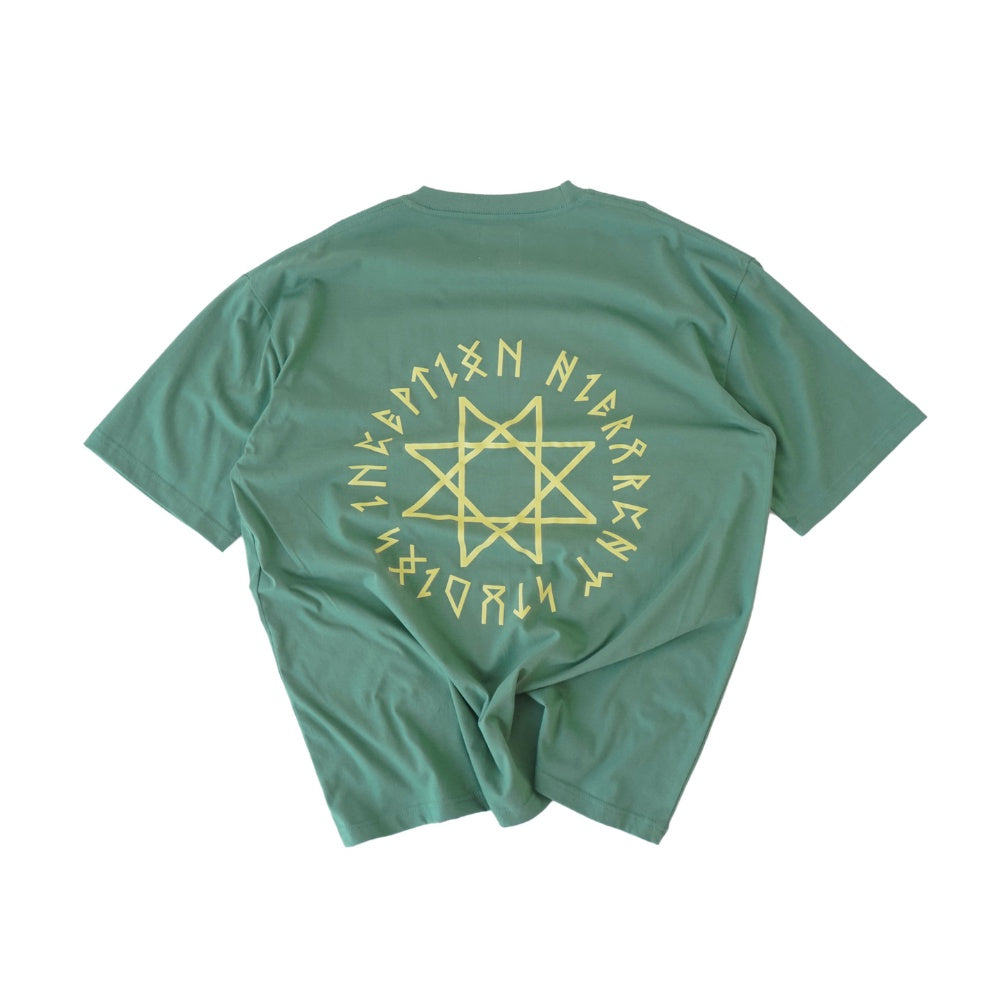 Hierarchy Studios - Runic Circle Oversized T-Shirt Dusty Green