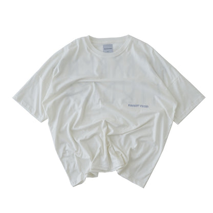 Hierarchy Studios - Runic Wide Logo Oversized T-Shirt Broken White