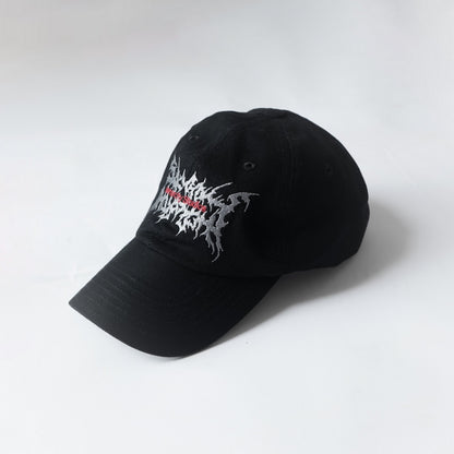 Hierarchy Studios - Evil Black Wide Logo Baseball Cap