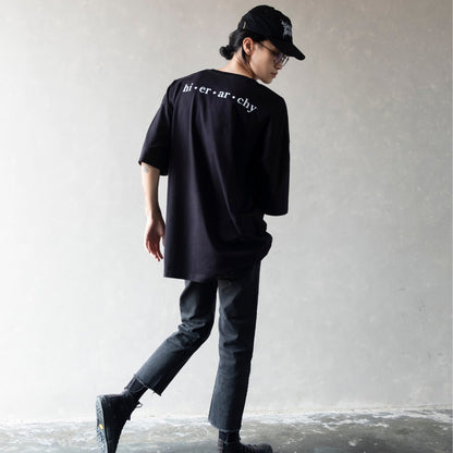 Hierarchy Studios - Child Oversized Tee Black