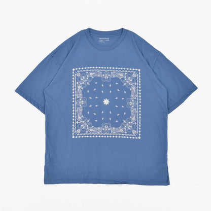 Hierarchy Studios Paisley Oversized T-shirt Blue