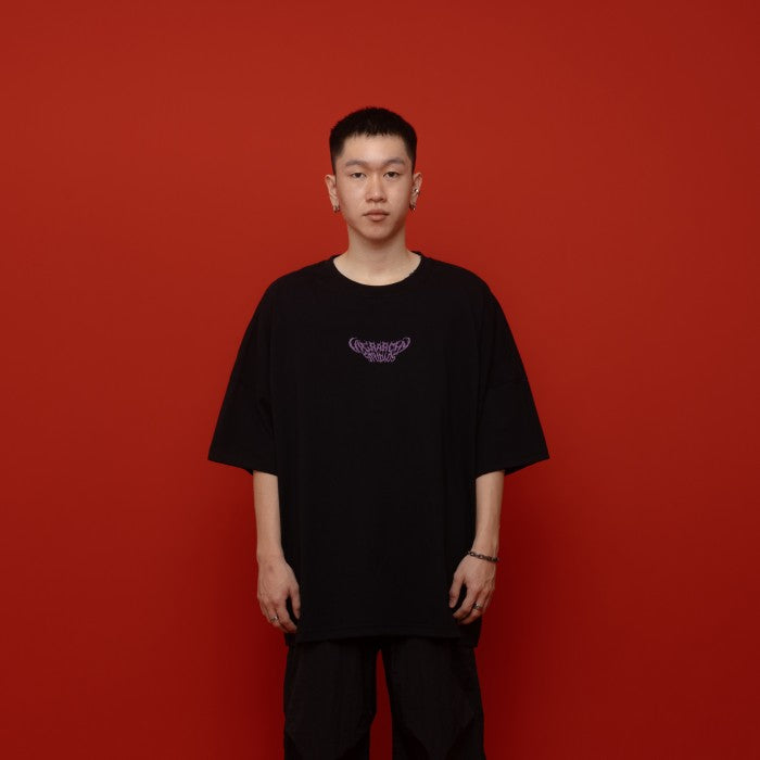 HIERARCHY STUDIOS Spellbound - Black Toxic Wide Oversized T-Shirt