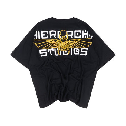 Hierarchy Studios Resurgence - Black Lungs Wide Oversized T-Shirt