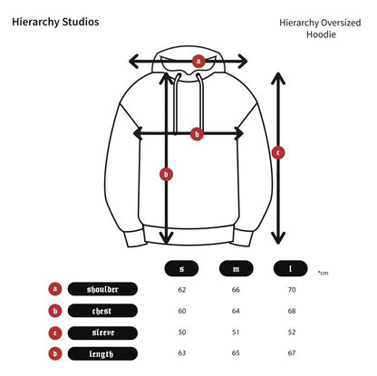 HIERARCHY STUDIOS VOH - Black Bandaged Mummy Oversized Hoodie