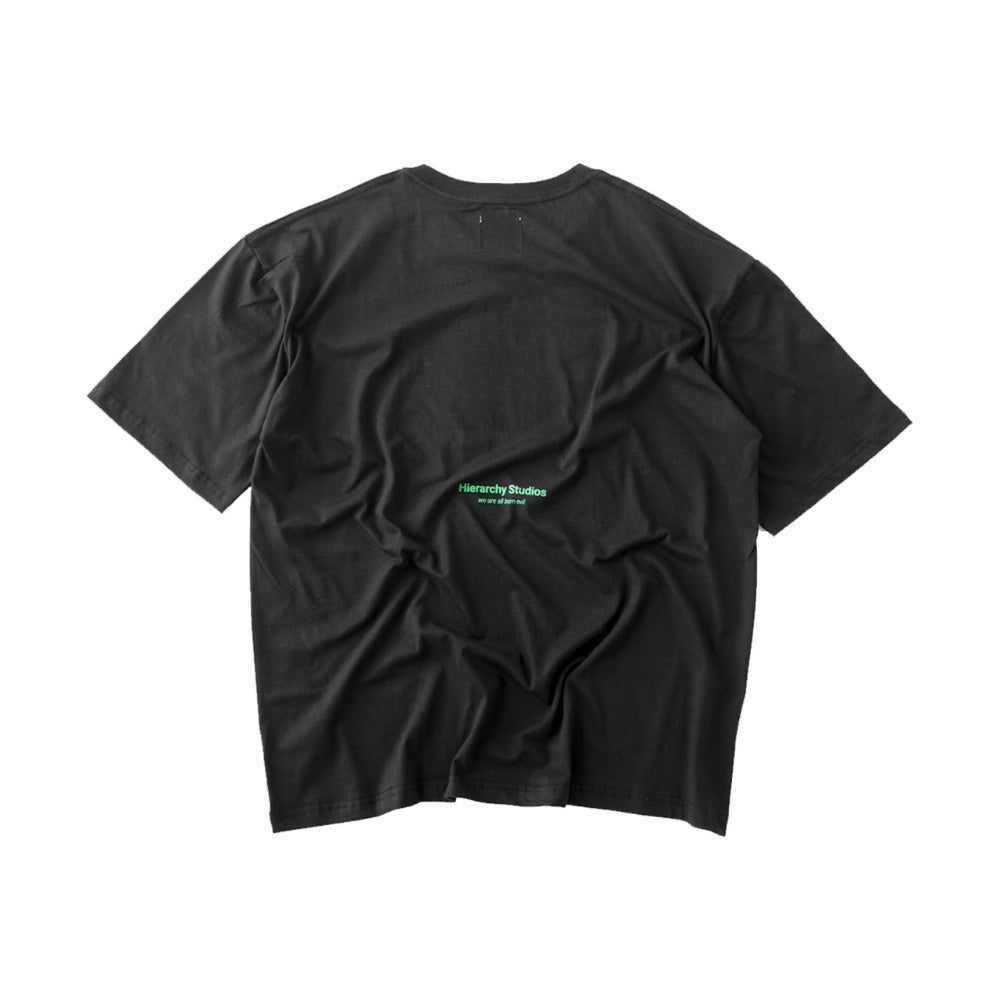 Hierarchy Studios - Born Evil Black Oversized T-Shirt