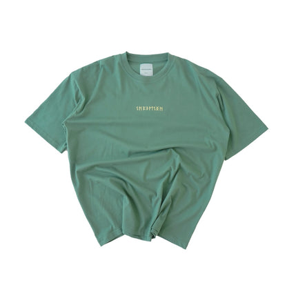 Hierarchy Studios - Runic Circle Oversized T-Shirt Dusty Green