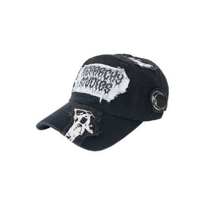 HIERARCHY STUDIOS Spellbound - Distressed Black Reaper Baseball Cap