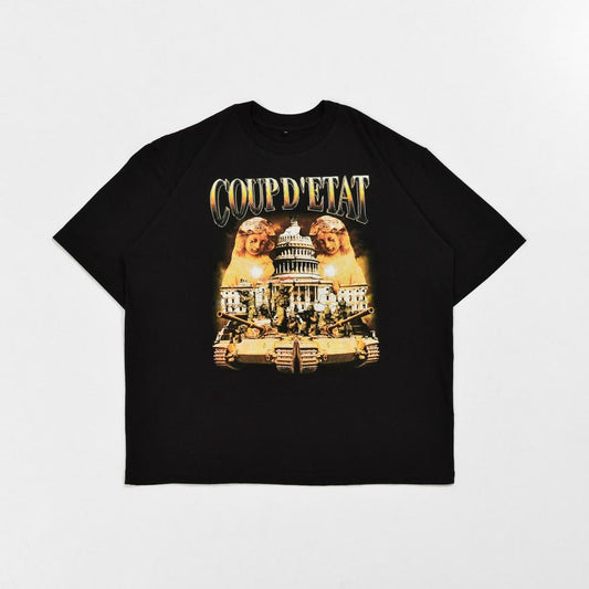 Hierarchy Studios Vintage Coup D 'Etat Oversized Tee