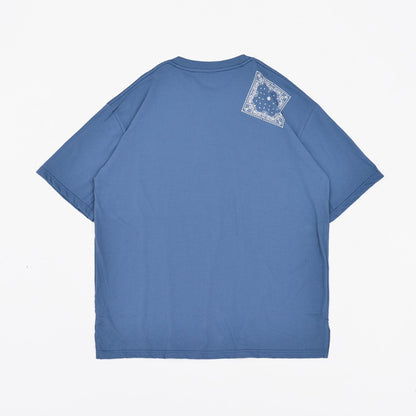 Hierarchy Studios Paisley Oversized T-shirt Blue