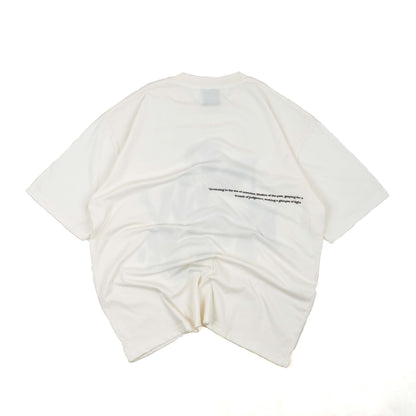 Hierarchy Studios - New Error Blurry Oversized T-Shirt Broken White