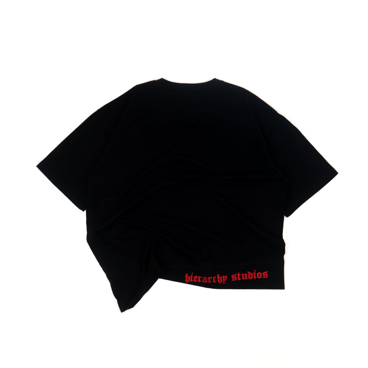 Hierarchy Studios - New Error Fold Oversized T-Shirt Black