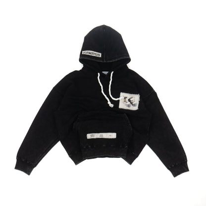 Hierarchy Studios - New Error SpacePatch Oversized Hoodie Washed Black