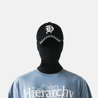 Hierarchy Studios -  Gothic H Stitched Baseball Cap Black