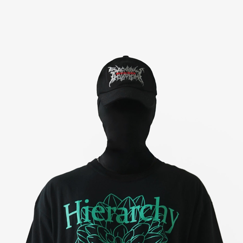 Hierarchy Studios - Evil Black Wide Logo Baseball Cap