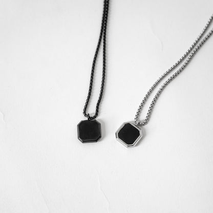 Hierarchy Studios - Black Square Necklace