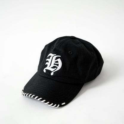 Hierarchy Studios -  Gothic H Stitched Baseball Cap Black