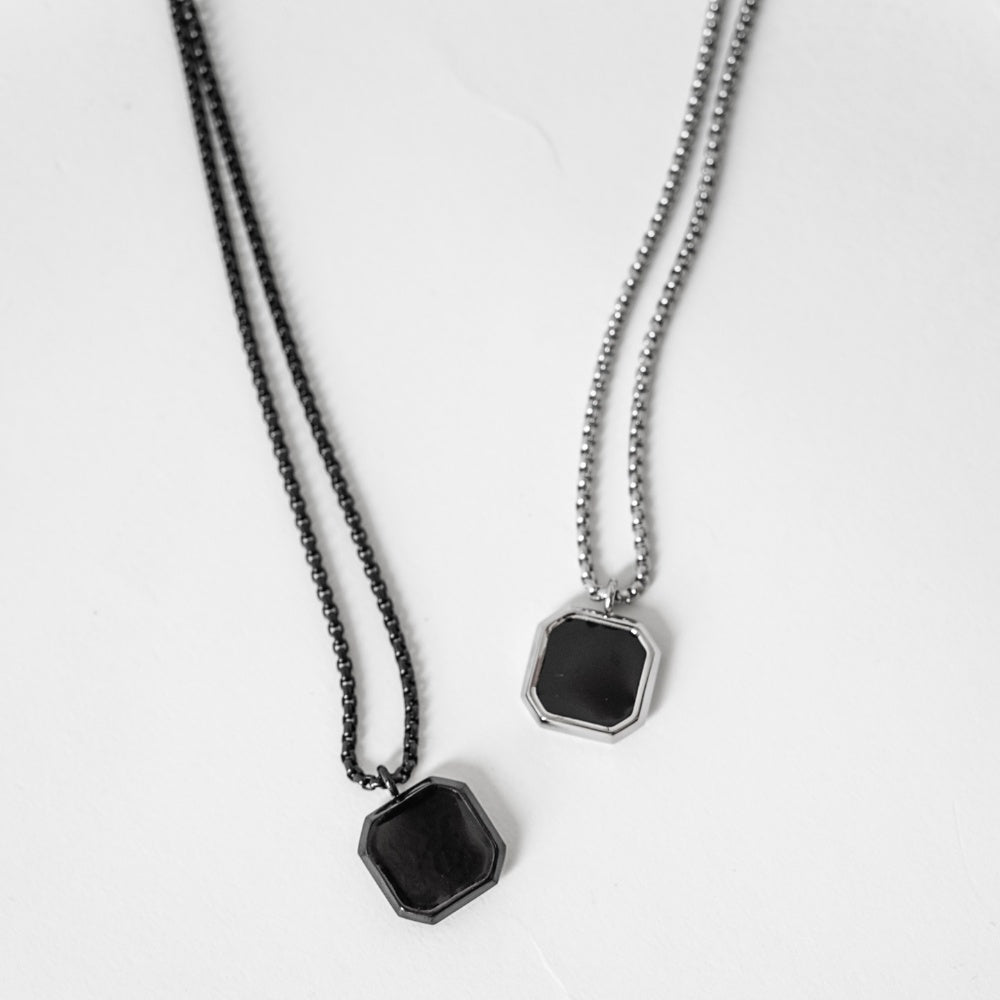 Hierarchy Studios - Black Square Necklace