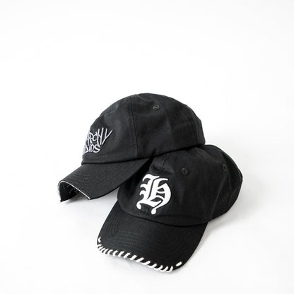 Hierarchy Studios -  Gothic H Stitched Baseball Cap Black