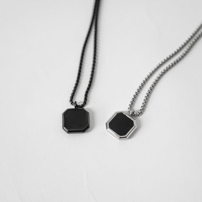 Hierarchy Studios - Black Square Necklace