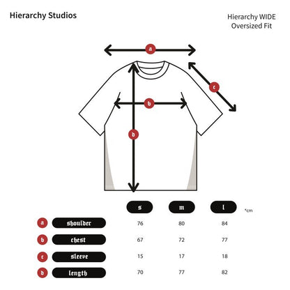 HIERARCHY STUDIOS New Error - White Street Wide Oversized T-Shirt