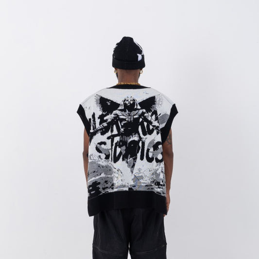 HIERARCHY STUDIOS VOH - White Vision Knit Vest